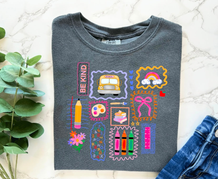 Back to School Collage- Comfort Colors
