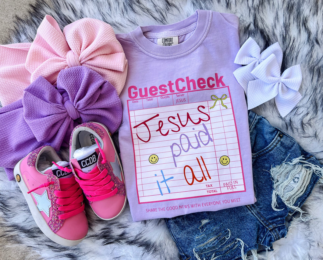 Jesus Paid it all- Youth COMFORT COLORS