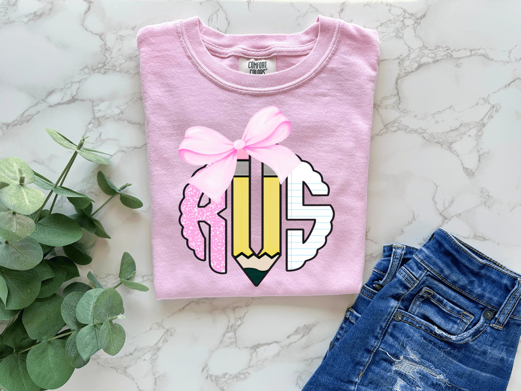 Back to School Monogram